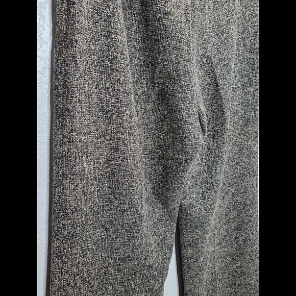 David Meister Black Cream Wide Leg Pants Size 6 - Picture 3 of 6